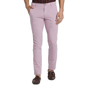 Parx Mens Solid Pattern Lrt Cotton Blend