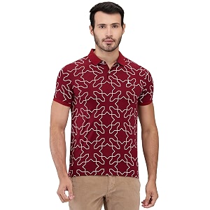 Parx Men Regular Fit Print Pattern Rayon