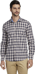 PARX Men Slim Fit Checkered Casual Shirt