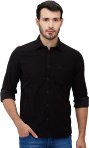 PARX Men Slim Fit Solid Cut Away