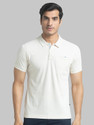 PARX Men Solid Polo Neck Cotton Blend