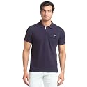 Parx Regular Fit Dark Blue T-Shirt for