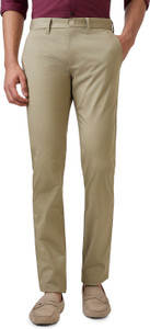 PARX Tapered Men Green Trousers