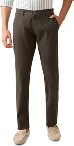 PARX Tapered Men Green Trousers