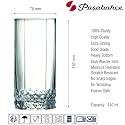 Pasabahce Valse Glass Tumbler from The Original Pasabahce from Turkey | Durable & Stylish Glassware for Water, Juice, Cold Drink Tumbler Set of 6 Pcs, 440 ml, Clear | Easy To Clean & Dishwasher Safe.