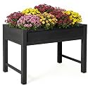 PASAMIC Raised Garden Bed with Legs, 40" HIPS Sturdy Elevated Planter Box