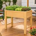 PASAMIC Raised Garden Bed with Legs, 40" HIPS Sturdy Elevated Planter Box