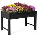PASAMIC Raised Garden Bed with Legs, 48" HIPS Sturdy Elevated Planter Box