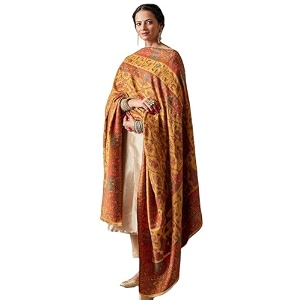 pashmoda women gulbahar kaani wool blend kashmiri shawl stole scarf luxury pashmina evening wrap size 101 x 203 cm