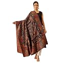 Pashmoda Women Gulbahar Kaani Wool Blend Kashmiri Shawl, Stole, Scarf, Luxury Pashmina Evening Wrap (Size: 101 X 203 CM)