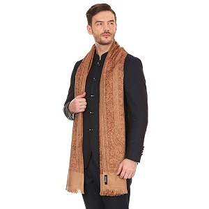 pashtush mens fine soft ethnic stole stole jamawar design faux pashmina