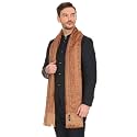 Pashtush Mens fine Soft Ethnic Stole Stole, Jamawar design, Faux Pashmina