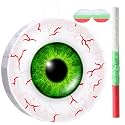 Pasimy Eyeball Piñata with Blindfold and Green Stick Eye Piñata Bundle