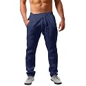 PASLTER Mens Cotton Linen Pants Casual Summer Beach Pants Dress Trousers