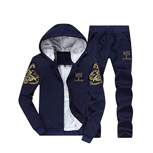 PASOK Mens Casual Tracksuit Full Zip Running