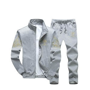PASOK Mens Casual Tracksuit Full Zip Running