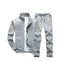 PASOK Men39s Casual Tracksuit Full Zip Running