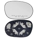 Passenger Side Heated Mirror Glass Compatible with Dodge Challenger 2008 2009 2010 2011 2012 2013 2014 2015 Right Side Heated Mirror Glass with Rear Holder