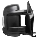 Passenger Side Mirror for Ram for ProMaster 1500/2500/3500 Base 14-19 for ProMaster 2500 Ventanas 17-19 W/Manual Folding Heated 8Wire (Black)