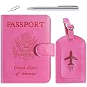 Passport Holder With Luggage Tag, Passport Cover Wallet RFID Blocking