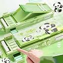 Password Lock School Students Pencil Box with Inbuilt Sharpener, Cute Cartoon Stationary Compass for Boys, Geometry Case for Kids Girls, Best for Gifts (HT Panda Compass)