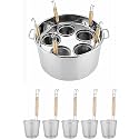 Pasta Cooker Insert Cookware - Stainless Steel Pot with Divider and Colander Strainer for Cooking Pasta, Noodles, and Vegetables-