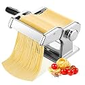 Tooluck Pasta Maker With 150 Roller, 2 in 1 Dough Cutter, 7 Adjustable Thickness Settings for Homemade Spaghetti, Fettuccini, Lasagna or Dumpling Skins - Best Kitchen Gift Set