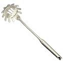 Pasta Spoon Server 304 Stainless Steel Slotted Spaghetti Ladle Kitchen Colander and Strainer Scoop Cooking Utensils Heat Proof Strong Sturdy Easy to Clean