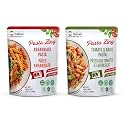 Pasta Zing Italian Pasta Variety Pack – Tomato & Basil & Arrabbiata Fusilli (7 Each) | High Protein, High Fiber, Ready in 1 Minute | Durum Wheat, Clean Label, Shelf-Stable | 7.05 oz (Pack of 14)