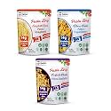 Pasta Zing Variety Pack, 7 Pack (200g Each) – 3 Spaghetti, 2 Farfalle & 2 Elbow Pasta – Fully Cooked Pasta Ready in 1 Minute – Italian Durum Wheat – Shelf Stable Meal Base