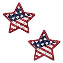 PASTEASE Patriotic Pasties - Nipple Covers - All American Picnic BBQ Parade Outfit Accessory | Waterproof &amp; Latex Free