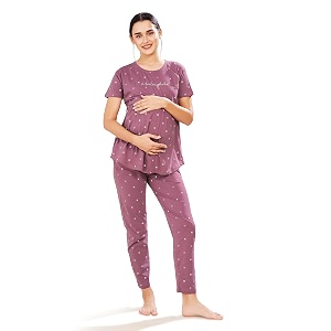 Pastel Clip Women Cotton Star Printed Relaxed
