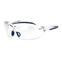 ANSI Z87+ U6 Protective Safety Glasses Clear Lens Light Wrap Around Frame