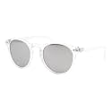 PASTL Kid's Sunglasses Girl's Fashion Round Keyhole Frame UV400 Mirror Lens