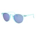 PASTL Kid's Sunglasses Girl's Fashion Round Keyhole Frame UV400 Mirror Lens