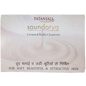 patanjali body cleanser - saundarya 75g carton