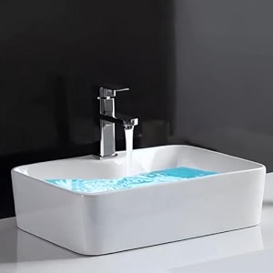 wash basin countertop  tabletop ceramic bathroom sink  wash basin over counter  wash basin for bathroom resturent living room carno 188 x 145 x 5 inch