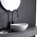 Wash Basin Countertop | Tabletop Ceramic Bathroom Sink | Wash Basin Over Counter | Wash Basin For Bathroom, Resturent, Living Room (Mini Bowl, 13.7 x 10.6 x 4 Inch)