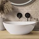 Wash Basin Countertop | Tabletop Ceramic Bathroom Sink | Wash Basin Over Counter | Wash Basin For Bathroom, Resturent, Living Room (16.5 X 13 X 6.5 Inch)