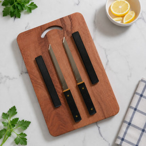 Patel 2 Pic Japanis Knife With Wooden