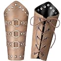 Patelai 1 Pair Faux Leather Arm Bracers