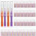 Patelai 100 Interdental Brush Set, Orange, Purple