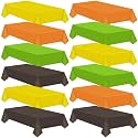 Patelai 12 Pcs Fall Plastic Tablecloth Disposable 54"x108" Autumn Rectangle