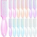 Patelai 15 Pieces Nail Brush Handle Grip for Fingernail Toe Scrub Cleaning