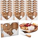 Patelai 18 Set Bridal Shower Game Prize Heart Cheese Board, Acacia Color