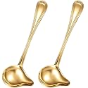 Patelai 2 Pcs Small Ladle Gravy Spoon Drizzle Spoon 1 oz Stainless Steel