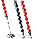 Patelai 2 Pieces Telescoping Magnetic Pick up Tool, 25 Inch,Black, Red