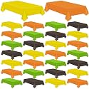 Patelai 24 Pcs Fall Plastic Tablecloth Disposable 54"x108" Autumn Rectangle