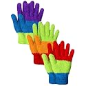 Patelai 3 Pairs Microfiber Dusting Gloves for Plants Leaf, Medium