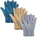 Patelai 3 Pairs Microfiber Dusting Gloves for Plants Leaf, Large